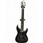 Used Schecter Guitar Research HELLRAISER HYBRID Black and Silver Solid Body Electric Guitar thumbnail