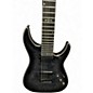Used Schecter Guitar Research HELLRAISER HYBRID Black and Silver Solid Body Electric Guitar