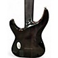Used Schecter Guitar Research HELLRAISER HYBRID Black and Silver Solid Body Electric Guitar