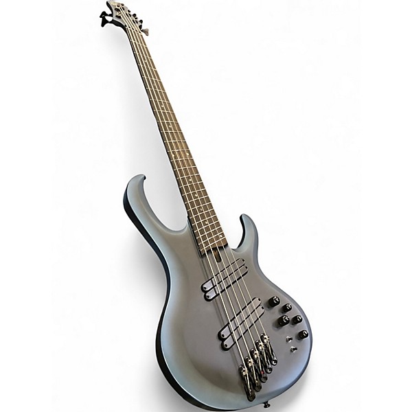 Used Ibanez BTB605MS  Midnight Artic Ocean Matte Electric Bass Guitar