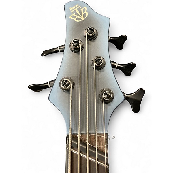 Used Ibanez BTB605MS  Midnight Artic Ocean Matte Electric Bass Guitar