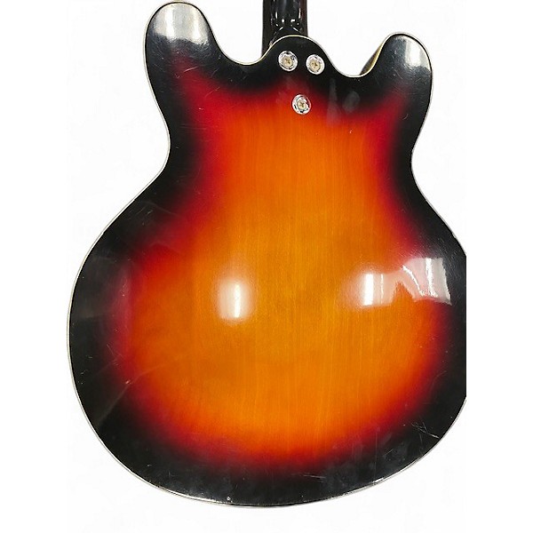 Vintage 1960s Moserite CELEB NO 3 3 Color Sunburst Hollow Body Electric Guitar