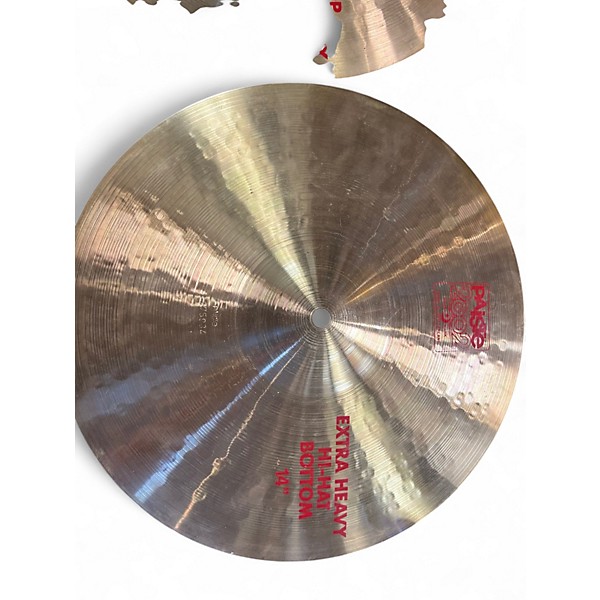 Used Paiste 14in 2002 Extra Heavy HiHats Cymbal