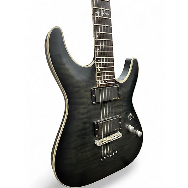 Used Schecter Guitar Research C1 Platinum Black Solid Body Electric Guitar