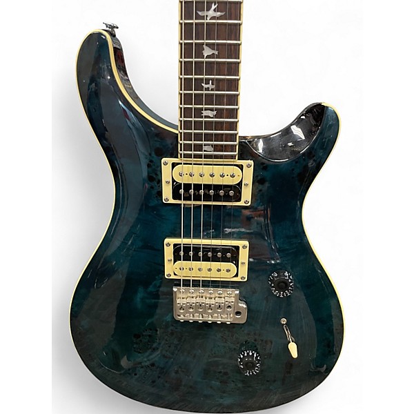 Used PRS SE Custom 24 Trans Green Solid Body Electric Guitar