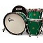 Used Gretsch Drums 3 Piece USA Custom Green Sparkle Drum Kit thumbnail