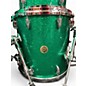 Used Gretsch Drums 3 Piece USA Custom Green Sparkle Drum Kit
