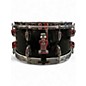 Used Yamaha 6X13 Oak Musashi Snare Transparent Black Drum