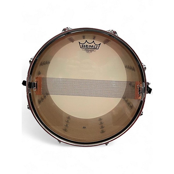 Used Yamaha 6X13 Oak Musashi Snare Transparent Black Drum