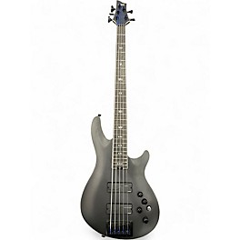 Used 2025 Schecter Guitar Research SLS Elite-5 Evil Twin 5-String Satin Black Electric Bass Guitar