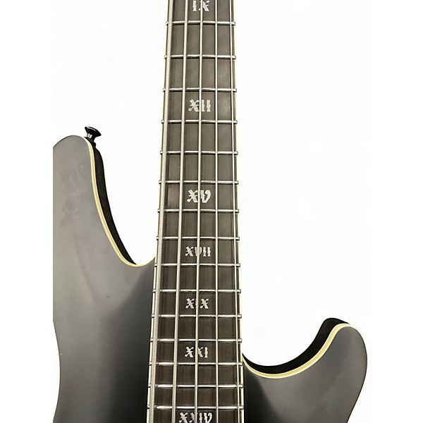 Used 2025 Schecter Guitar Research  SLS Elite-5 Evil Twin 5-String Satin Black Electric Bass Guitar