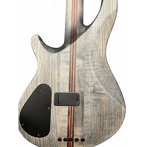 Used 2025 Schecter Guitar Research  SLS Elite-5 Evil Twin 5-String Satin Black Electric Bass Guitar