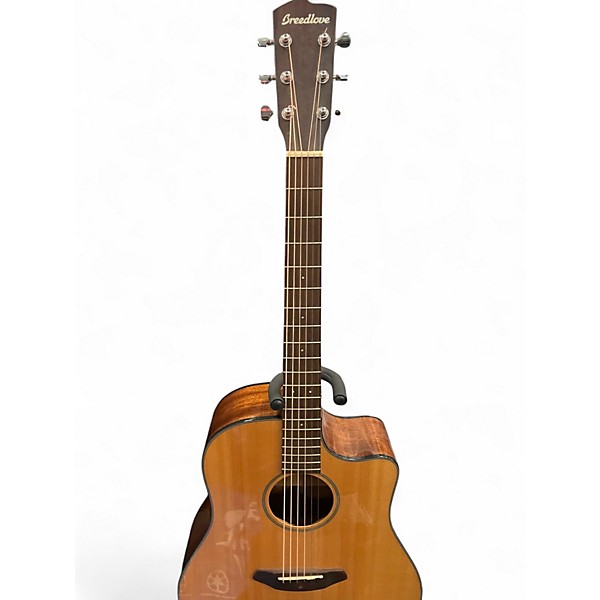 Used Breedlove Discovery Dreadnought Natural Acoustic Guitar