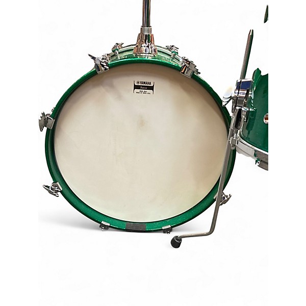 Used Yamaha 3 Piece absolute hybrid Hybrid Maple Sparkle Drum Kit