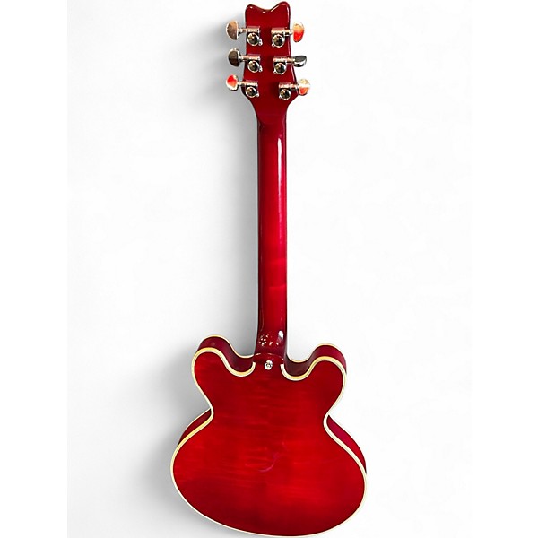 Used Aio Wolf KSA50 Red Hollow Body Electric Guitar