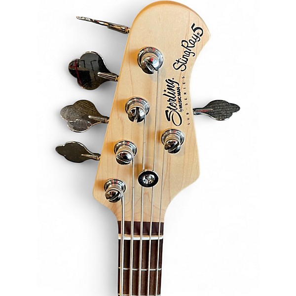Used Sterling by Music Man Sting Ray Cream Electric Bass Guitar