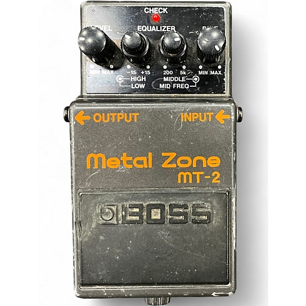 Used BOSS MT2 Metal Zone Distortion Effect Pedal