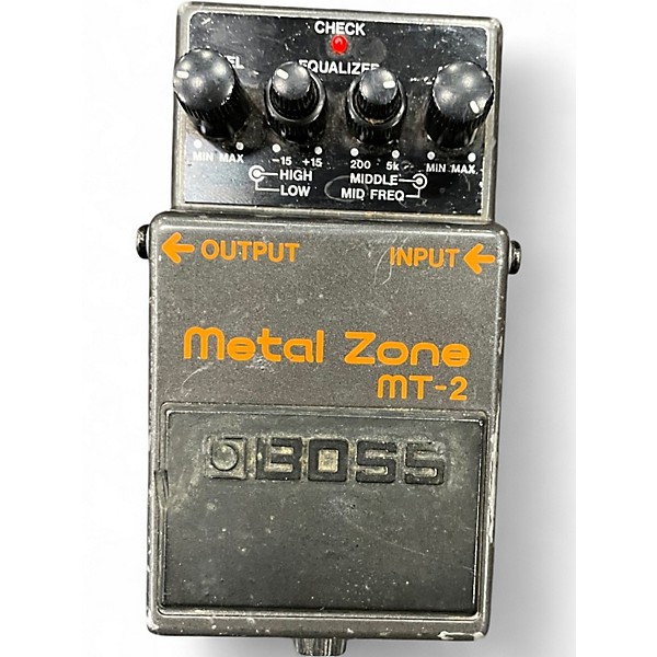 Used BOSS MT2 Metal Zone Distortion Effect Pedal