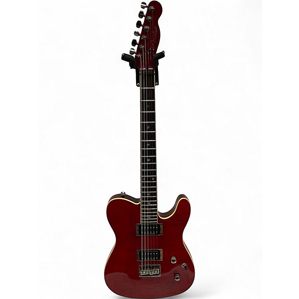 Used Fender Special Edition Custom Telecaster FMT HH Crimson Red Trans Solid Body Electric Guitar