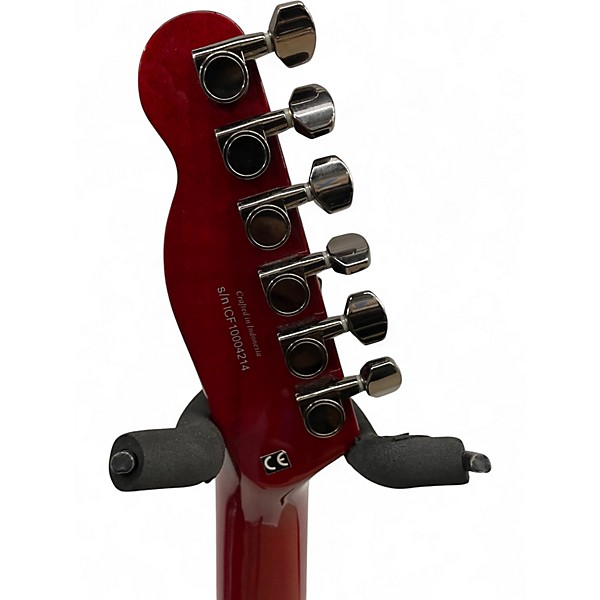 Used Fender Special Edition Custom Telecaster FMT HH Crimson Red Trans Solid Body Electric Guitar