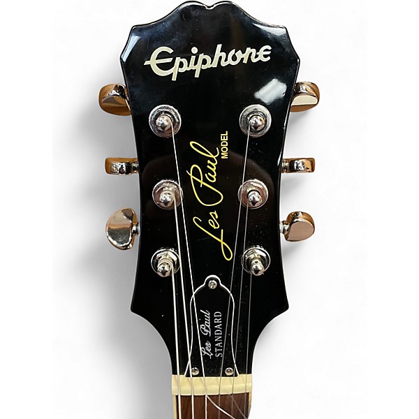Used Epiphone Les Paul Standard Black Solid Body Electric Guitar