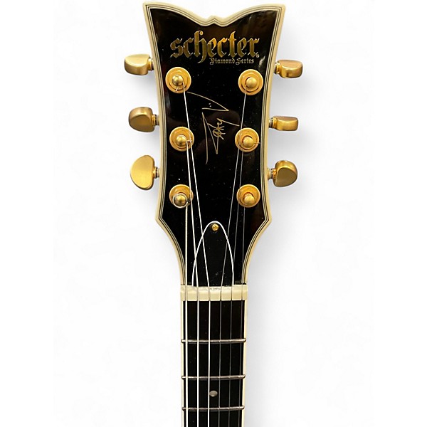 Used Schecter Guitar Research ZV-H6LLYW66D WHITE Solid Body Electric Guitar