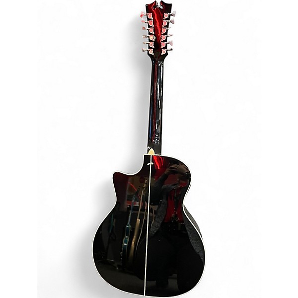 Used D'Angelico DALPG212 Black Acoustic Electric Guitar
