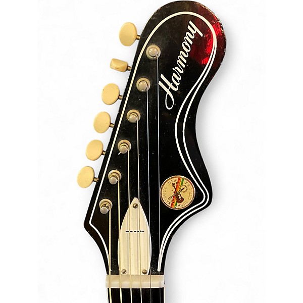 Used Harmony 1970's H168 Natural Acoustic Guitar