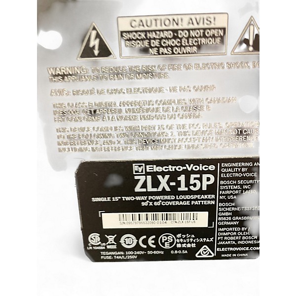 Used Electro-Voice ZLX-15P 15in 2-Way Powered Speaker