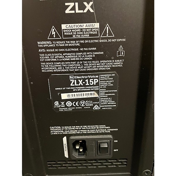Used Electro-Voice ZLX-15P 15in 2-Way Powered Speaker