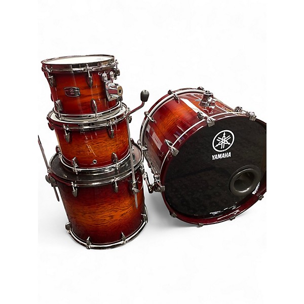 Used Yamaha 4 Piece LIVE CUSTOM OAK Sunburst Drum Kit