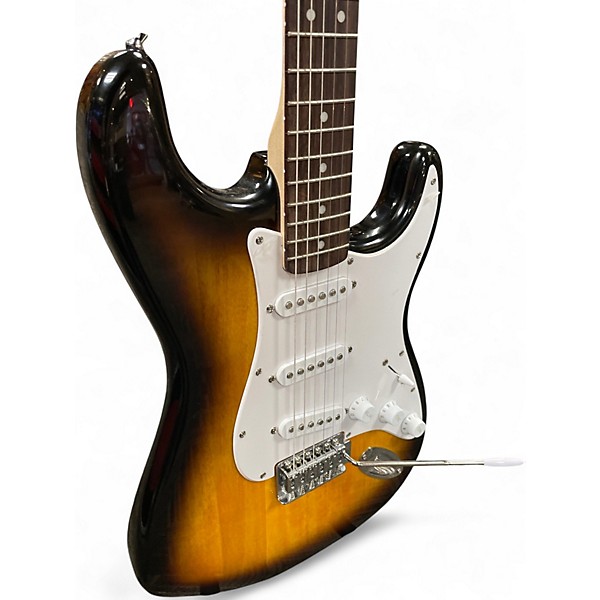 Used Squier Affinity Stratocaster 2 Tone Sunburst Solid Body Electric Guitar