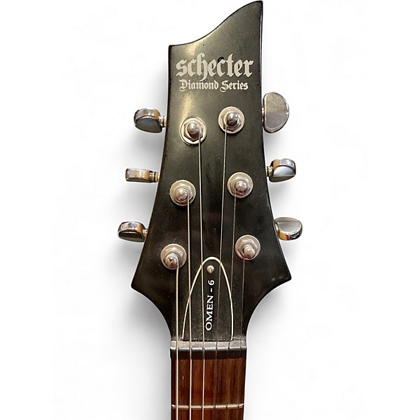 Used Schecter Guitar Research Omen 6 Black Solid Body Electric Guitar
