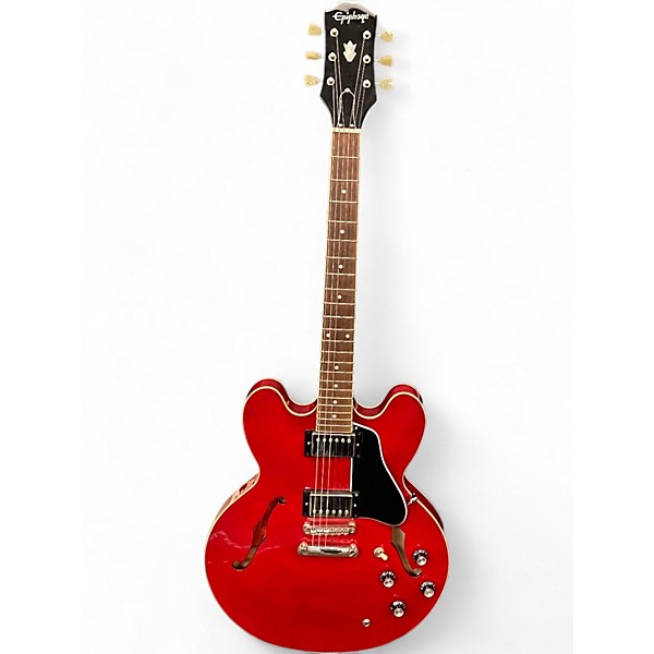 Used Epiphone ES335 Red Hollow Body Electric Guitar