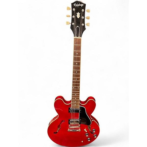 Used Epiphone ES335 Red Hollow Body Electric Guitar