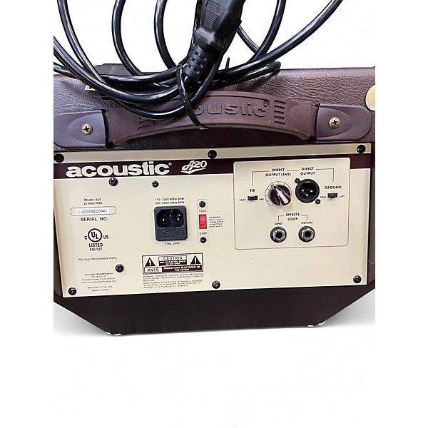 Used Acoustic A20 20W Acoustic Guitar Combo Amp