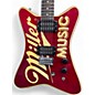 Vintage 1986 Hamer Usa Miller Music Red/Gold Solid Body Electric Guitar