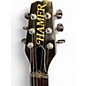 Vintage 1986 Hamer Usa Miller Music Red/Gold Solid Body Electric Guitar
