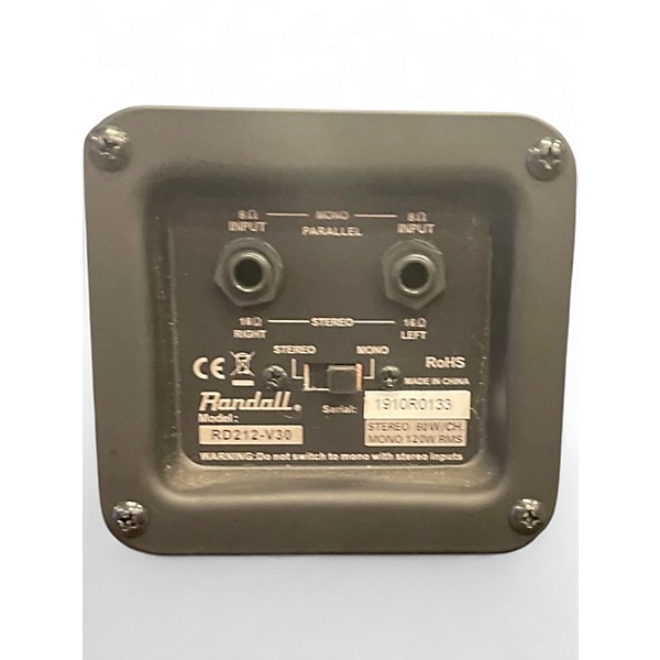 Used Randall RD212 V30 Guitar Stack