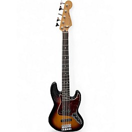 Used Fender Deluxe Active Jazz Bass V 5 String Brown Sunburst Electric Bass Guitar