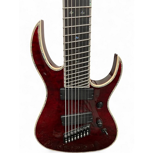 Used B.C. Rich Shredzilla 8 Prophecy Archtop Black Cherry Solid Body Electric Guitar