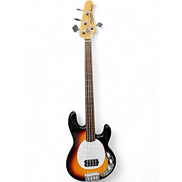 Used Sterling by Music Man Ray34 Fretless 2 Tone Sunburst Electric Bass Guitar