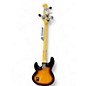 Used Sterling by Music Man Ray34 Fretless 2 Tone Sunburst Electric Bass Guitar