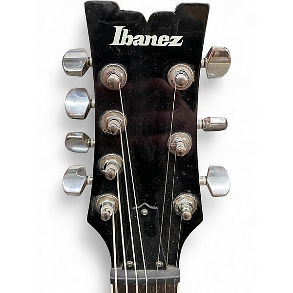 Used Ibanez AX7221 DOUBLE CUT Silver Solid Body Electric Guitar