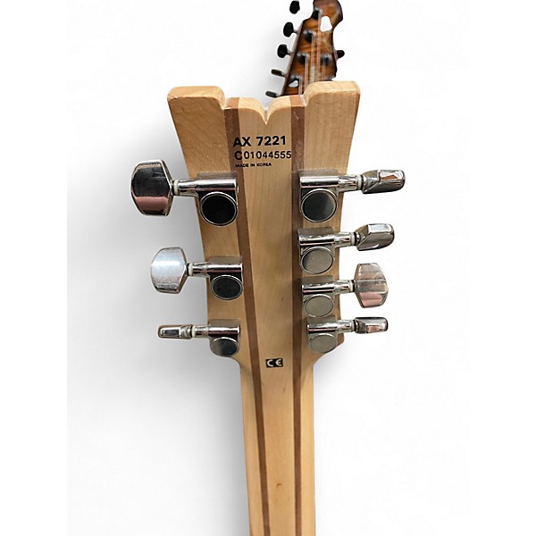 Used Ibanez AX7221 DOUBLE CUT Silver Solid Body Electric Guitar