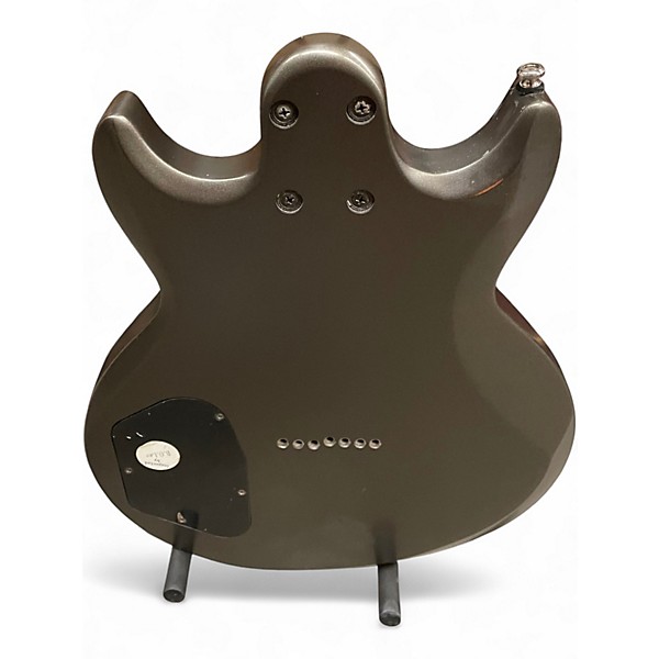 Used Ibanez AX7221 DOUBLE CUT Silver Solid Body Electric Guitar