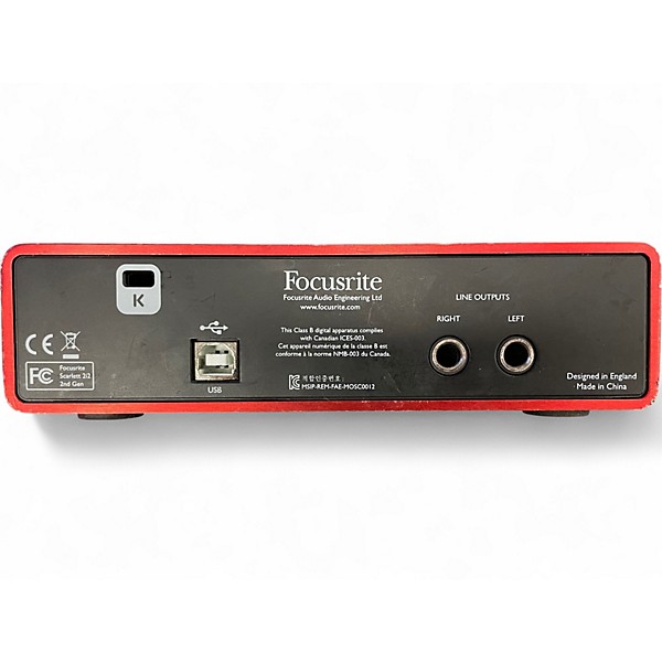 Used Focusrite Scarlett 2i2 Gen 2 Audio Interface