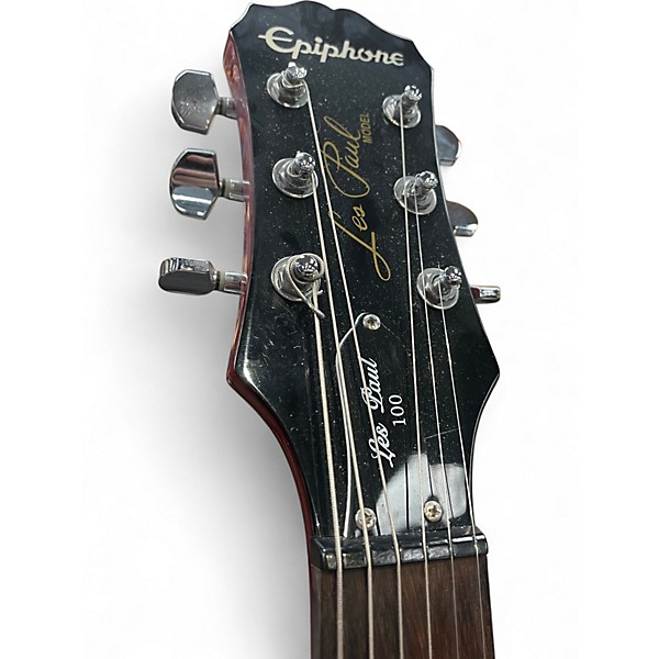 Used Epiphone Les Paul 100 Bolt On Cherry Sunburst Solid Body Electric Guitar
