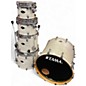Used TAMA 5 Piece Starclassic Birch Bubinga White Silk Drum Kit