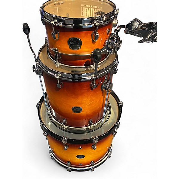 Used Mapex 3 Piece SATURN EVOLUTION HYBRID EXOCTIC SUNBRUST Drum Kit